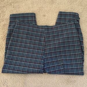 B’ Real Plaid Blue/Red Capris